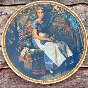 Norman Rockwell 'Dreaming in the Attic' Collectors Plate 8281C with COA & BOX